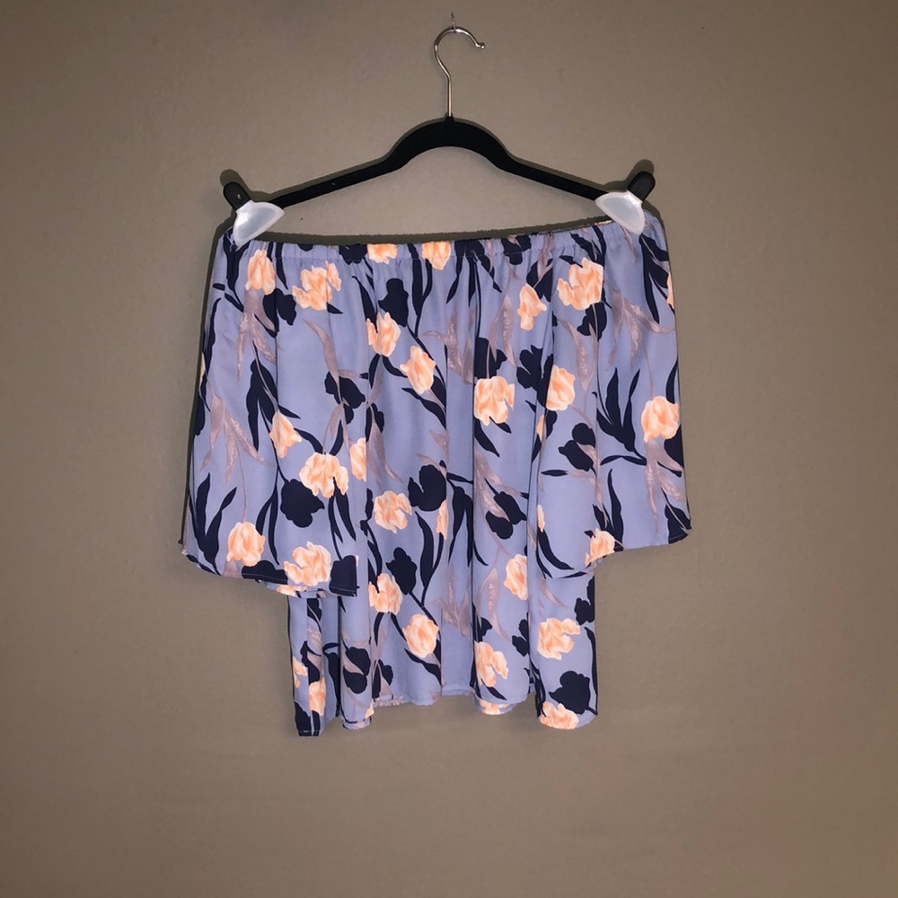 Off the shoulder Floral shirt